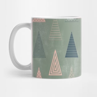 Sage Green Minimal Christmas Trees Mug